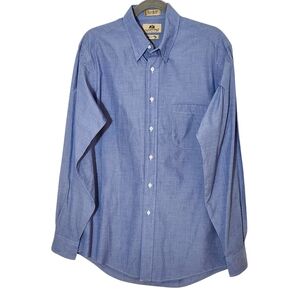Stafford Blue Dress Shirt with One Pocket Size 15 1/2